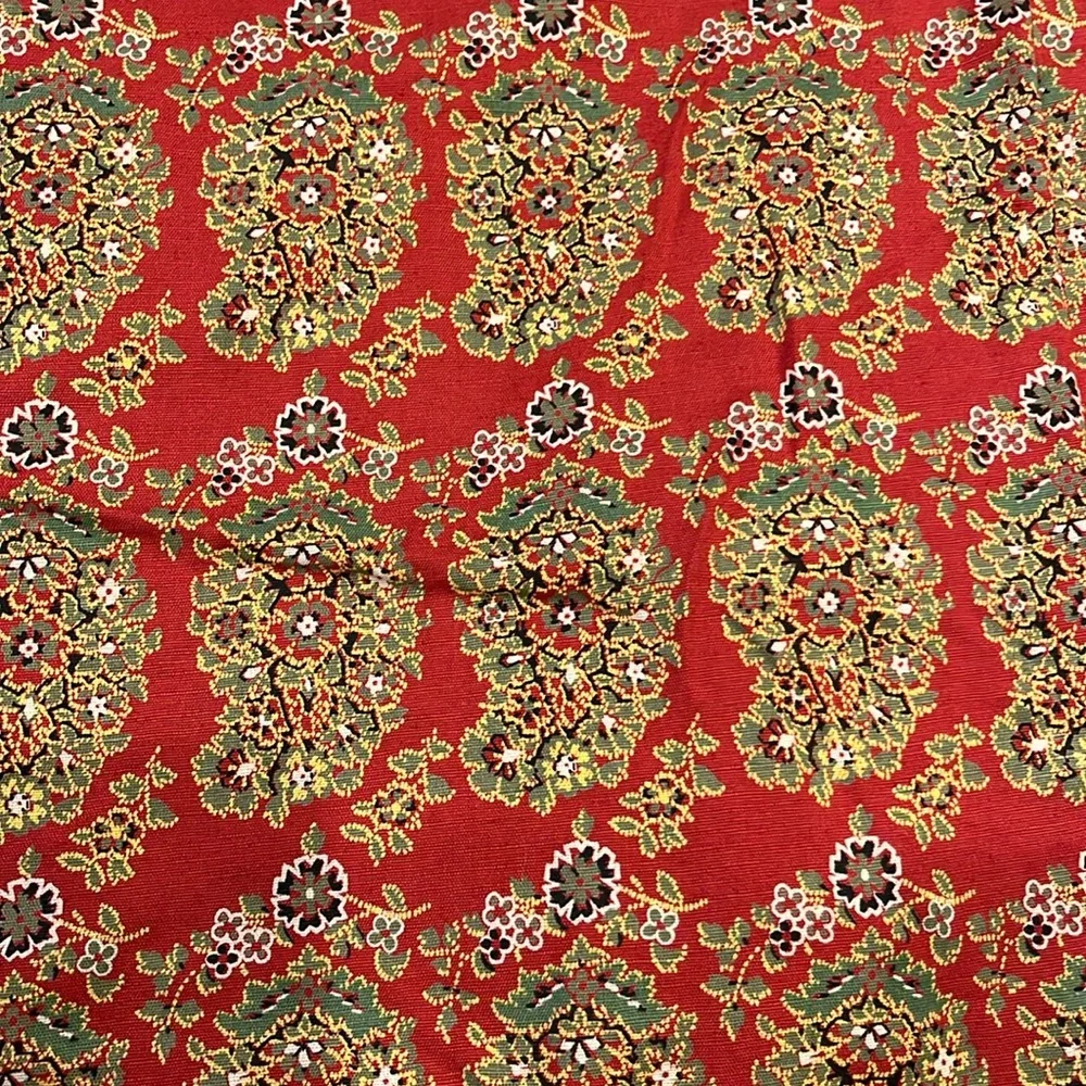 Pottery Barn Greta Red Paisey Bundle 2 Pillow Case Standard Cotton/ Linen
